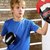 Боксерские перчатки RDX 4B Robo Kids Blue/Black 6 ун. (JBG-4U-6oz), Вес: 6 унций, Цвет: Синий/Чёрный, изображение 6