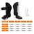 Захист гомілки та стопи  RDX SHIN INSTEP AURA PLUS T-17 Black Golden XL (SGR-T17BGL-XL+), Розмір: XL, зображення 2