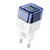 Зарядное устройство Hoco Platinum dual-port C131A 1USB/1Type-C, 30W/3A, PD/QC Transparent/Blue (000010366), Цвет: Blue/White, изображение 2