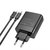 Зарядний пристрій Hoco Type-C to Lightning Cable Intelligent four-port C127A 3USB/1Type-C, 45W/3A, PD/QC Black (000009988), зображення 4