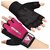 Перчатки для зала RDX W1 Half Pink S (WGA-W1HP-S), Размер: S, Цвет: Чёрный/Розовый, изображение 6
