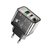 Зарядное устройство Hoco Dazzling dual-port N34 1USB/1Type-C, 20W/3A, PD/QC Transparent/Black (000009990), изображение 3