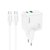 Зарядное устройство Hoco Type-C to Type-C Cable Lucky dual-port charger set C111A 1USB/1Type-C, 30W/3A, PD/QC White (000009298), изображение 2