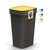 Баки для сортування сміття Keden COMPACTA Q Plus, комплект 3x50 л, чорний, кришка синя, зелена, жовта (5905197562254), зображення 4