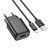 Зарядное устройство Hoco Lightning Cable Solid single port charger C134A 1USB, 12W/2.4A Black (000010633), изображение 3