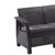 Диван пластиковый садовый Keter Corfu II Love seat графит (8711245158730), Цвет: Графит, изображение 2