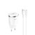 Зарядний пристрій Hoco Thunder Micro cable C37A 1USB, 2.4A White (000001394), зображення 3