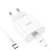 Зарядное устройство Hoco Type-C to Type-C Cable Metro single port charger set C94A 1Type-C, 20W/3A, PD/QC White (000008528), изображение 8