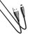 Кабель Hoco Lightning with LED Магнитный Blaze U75 1.2m, 3A Black (000004255), Цвет: Black, изображение 2