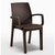 Стул садовый пластиковый Bica Verona armchair коричневый (8003723391938), Цвет: Коричневый