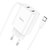 Зарядний пристрій Hoco Type-C Cable Courser dual-port charger C103A 2USB, 2.1A White (000009183), зображення 4