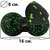 Массажный мяч двойной PowerPlay PP-4352 Epp foam peanut ball 8х16 см черно-зеленый (PP_4352_Green_8*16)