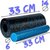 Массажный роллер PowerPlay PP-4348 2 в 1 EPP Foam Roller 33x14 см черно-синий (PP_4348_Blue_(33*14))