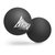 Массажный мяч двойной PowerPlay PP-4355 Silicone Lacrosse Peanut Ball 6.3х12.6 см черный (PP-4355_Black)