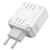 Зарядний пристрій Hoco Rock Charger C138A 1USB/1Type-C, 65W/3A, PD/QC White (000010913), зображення 2