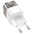 Зарядний пристрій Hoco Platinum dual-port C131A 1USB/1Type-C, 30W/3A, PD/QC Transparent/Black (000010365), зображення 2