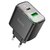 Зарядний пристрій Hoco Smart Charger CS42A 1Type-C/1USB, 30W/3A, PD/QC Black (000010804), Колір: Black
