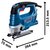 Лобзиковая пила Bosch Professional GST 750 (06015B4121), изображение 3