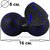 Набор массажных мячей PowerPlay PP-4090 EPP 2 шт Blue (PP_4090_Blue), Цвет массажёра : Чёрно-синий, изображение 5