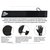 Перчатки для зала RDX T2 Touch Screen Friendly Full Fingerf Army Green S (WGA-T2FA-S), Размер: S, Цвет: Чёрный/Зелёный, изображение 5