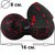 Набор массажных мячей PowerPlay PP-4090 EPP 2 шт Red (PP_4090_Red), Цвет массажёра : Чёрно-красный, изображение 5