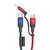 Кабель JOYROOM Combo Micro USB/Lightning + Type-C s-M376 1.3m, 3.5A Black (000002695)