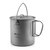 Котелок туристический титановый 1.25л Mobi Garden NX20666032 titanium (6928405319692)