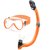 Маска и трубка для плавания Aqua Speed Almos FS + Samos 61090 оранжевый, детская OSFM (621-75)