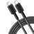Кабель Anker 322 USB-C to USB-C 0.9 m Nylon черный (A81F5G11)