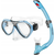 Маска и трубка для плавания Aqua Speed Aura + EVO 9945 голубой, детская One Size (605-02), Цвет : Голубой