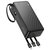 Повербанк HOCO Night tide J146B with 4 cables 30000 mAh Black (6942007645935), Ємність: 30 000 mAh, Колір: Чорний, зображення 4