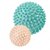 Набор массажных мячей LiveUp Massage Ball 7 см/9 см Розовый/Синий 2 шт/уп (LS3302-bp)