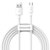 Кабель Baseus Micro USB Simple wisdom Data Cable Kit 1.5m, 2.1A 2 шт/уп белый (TZCAMZJ-02)