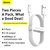 Кабель Baseus Micro USB Simple wisdom Data Cable Kit 1.5m, 2.1A 2 шт/уп белый (TZCAMZJ-02), изображение 4