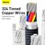 Кабель Baseus Type-C to Type-C Crystal Shine Series Fast Charging Data Cable 1.2m, 100W черный (000009712), изображение 5