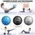 М'яч для фітнесу PowerPlay 4415 Body Shape Ball 22 см Сірий (PP_4415_Grey), Колір: Сірий, зображення 5