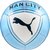 Мяч футбольный Puma MCFC Culture Ball белый/голубой size 5 (084976-11)