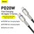 Кабель Baseus Type-C to Lightning Cafule Series Metal Data Cable 0.25m, 20W, PD Black (CATLJK-01), изображение 5