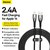 Кабель Baseus Lightning Glimmer Series Fast Charging Data Cable 2m, 2.4A Black (CADH000301), изображение 3