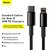 Кабель Baseus Type-C to Lightning Tungsten Gold Fast Charging Data Cable 1m, 20W Black (CATLWJ-01), изображение 2