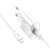 Зарядний пристрій HOCO Lightning Cable Fighter single port charger set C109A 1USB, 2.1A/10.5W White (6942007656597), зображення 2
