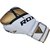 Боксерские перчатки RDX F7 Ego Golden 14 ун. (864_10122), Вес: 14 унций, Цвет: Белый/Золотой, изображение 4