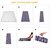 Пикниковый коврик KingCamp ARIEL PICNIC BLANKET XXXL BLUE KP2005, изображение 2