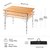 Складной стол Atepa Bamboo Table L Yellow AC2007, изображение 2