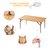Складной стол Atepa Bamboo Table M+ Yellow AC2004, изображение 6