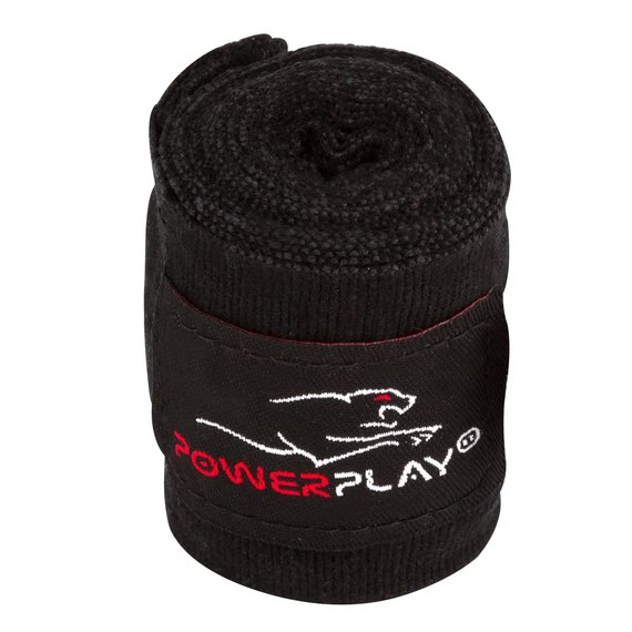 Бинты для бокса PowerPlay 3046 черные 3м (PP_3046_3m_Black), изображение 3
