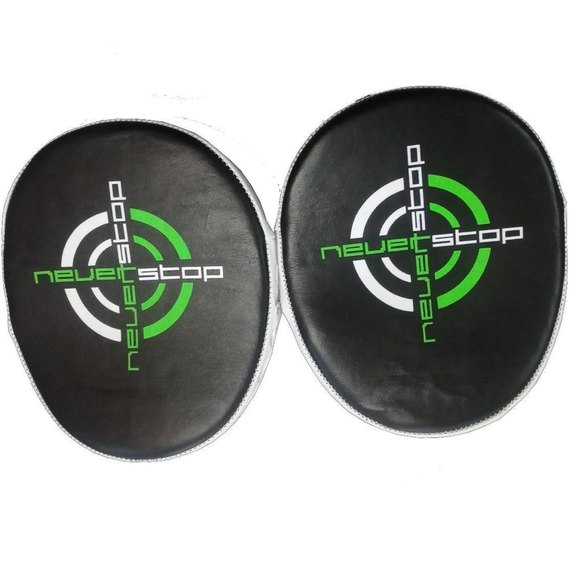 Лапи Боксерський PowerPlay 3073 чорно-зелені PU [пара] (PP3073_Black / Green), зображення 6