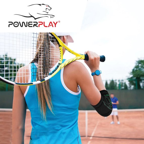 Налокотники спортивные PowerPlay 4098 черные L/XL (Пара) (PP_4098_L/XL), Размер: L/XL, Цвет: Чёрный, изображение 5