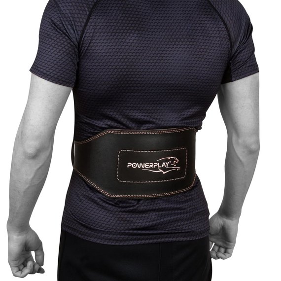 Пояс для тяжелой атлетики PowerPlay 5053 черно-красный S (PP_5053_S_Black), Размер: S, изображение 9