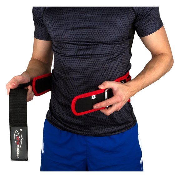 Пояс для тяжелой атлетики PowerPlay 5545 черно-красный (неопрен) XL (PP_5545_XL_Red), Размер: XL, изображение 3